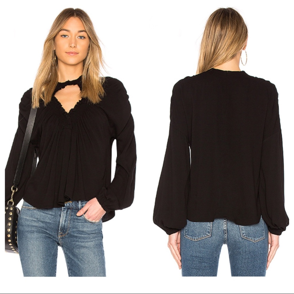 Rachel Comey Siphon Top Black Smocked Knit 4